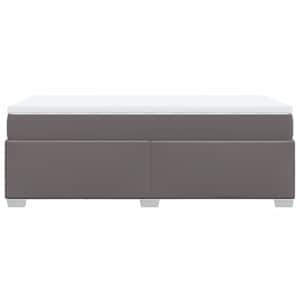 Box spring postel s matrací šedá 90x190 cm umělá kůže - obrázek 8