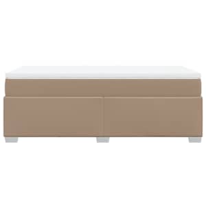 Box spring postel s matrací cappuccino 90x190 cm umělá kůže - obrázek 8