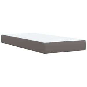 Box spring postel s matrací šedá 90x200 cm umělá kůže - obrázek 6