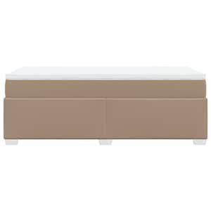 Box spring postel s matrací cappuccino 90x200 cm umělá kůže - obrázek 8