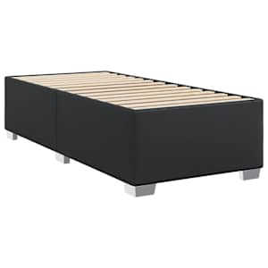 Box spring postel s matrací černá 100x200 cm umělá kůže - obrázek 5