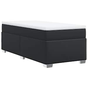Box spring postel s matrací černá 100x200 cm umělá kůže - obrázek 9