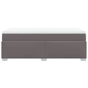 Box spring postel s matrací šedá 100x200 cm umělá kůže - obrázek 8