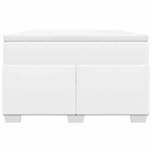 Box spring postel s matrací bílá 120x190 cm umělá kůže - obrázek 4