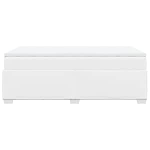 Box spring postel s matrací bílá 120x190 cm umělá kůže - obrázek 8