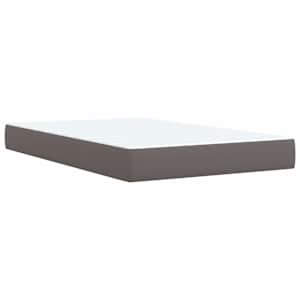 Box spring postel s matrací šedá 120x190 cm umělá kůže - obrázek 6