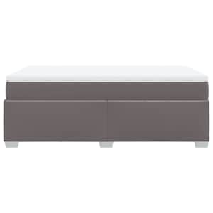 Box spring postel s matrací šedá 120x190 cm umělá kůže - obrázek 8