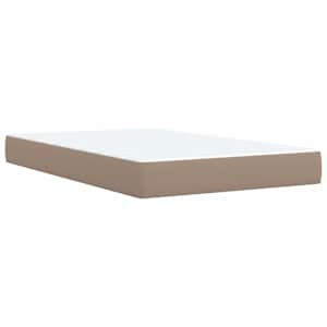 Box spring postel s matrací cappuccino 120x190 cm umělá kůže - obrázek 6