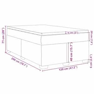 Box spring postel s matrací černá 120 x 200 cm umělá kůže - obrázek 12