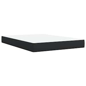 Box spring postel s matrací černá 140 x 190 cm umělá kůže - obrázek 6