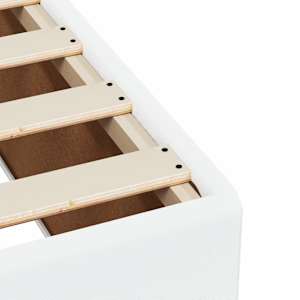 Box spring postel s matrací bílá 140 x 190 cm umělá kůže - obrázek 10