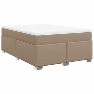 Box spring postel s matrací cappuccino 140x190 cm umělá kůže - obrázek 2