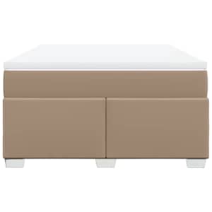 Box spring postel s matrací cappuccino 140x190 cm umělá kůže - obrázek 4
