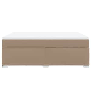 Box spring postel s matrací cappuccino 140x190 cm umělá kůže - obrázek 8