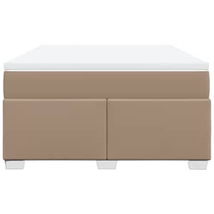 Box spring postel s matrací cappuccino 160x200 cm umělá kůže - obrázek 4