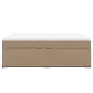 Box spring postel s matrací cappuccino 160x200 cm umělá kůže - obrázek 8
