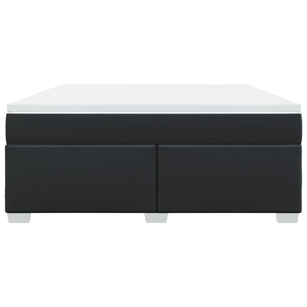 vidaXL Boxspring met matras kunstleer zwart 180x200 cm, foto 4