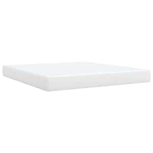 Box spring postel s matrací bílá 180x200 cm umělá kůže - obrázek 6