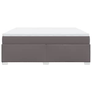 Box spring postel s matrací šedá 180x200 cm umělá kůže - obrázek 8