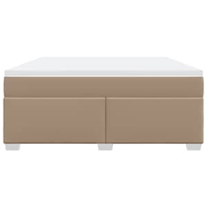 Box spring postel s matrací cappuccino 180 x 200 cm umělá kůže - obrázek 4