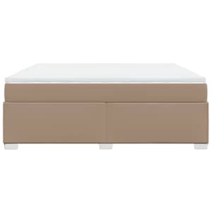 Box spring postel s matrací cappuccino 180 x 200 cm umělá kůže - obrázek 8