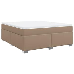 Box spring postel s matrací cappuccino 180 x 200 cm umělá kůže - obrázek 9