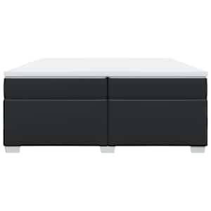 Box spring postel s matrací černá 200x200 cm umělá kůže - obrázek 4
