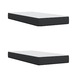 Box spring postel s matrací černá 200x200 cm umělá kůže - obrázek 6