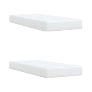 Box spring postel s matrací bílá 200x200 cm umělá kůže - obrázek 6