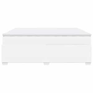 Box spring postel s matrací bílá 200x200 cm umělá kůže - obrázek 8