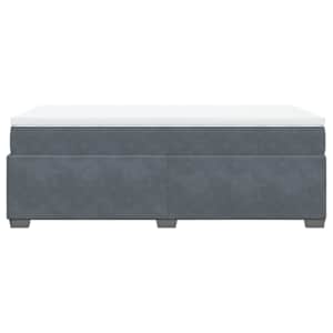 Box spring postel s matrací tmavě šedá 80 x 200 cm samet - obrázek 8