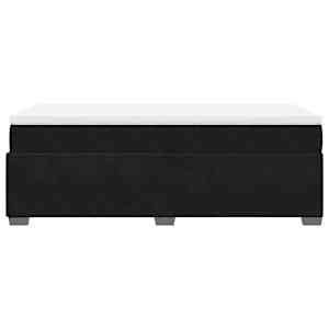 Box spring postel s matrací černá 80 x 200 cm samet - obrázek 8