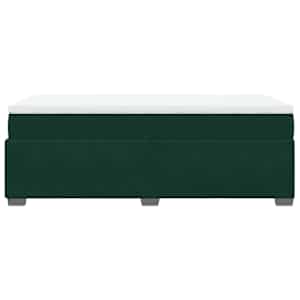 Box spring postel s matrací tmavě zelená 80 x 200 cm samet - obrázek 8