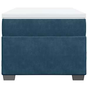 Box spring postel s matrací tmavě modrá 80 x 200 cm samet - obrázek 4