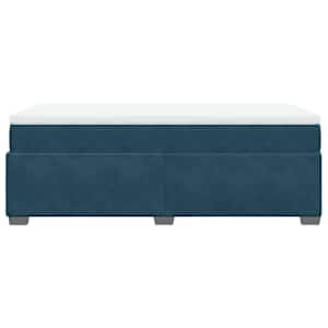 Box spring postel s matrací tmavě modrá 80 x 200 cm samet - obrázek 8