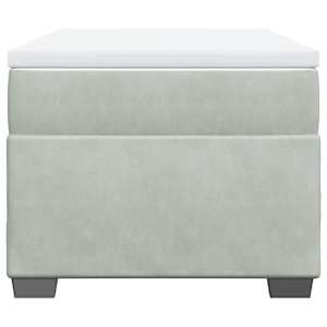 Box spring postel s matrací světle šedá 90x190 cm samet - obrázek 4