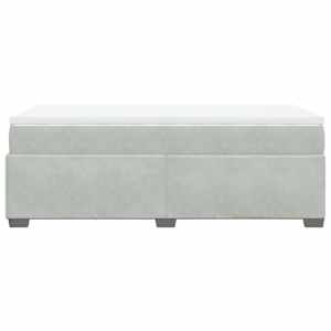 Box spring postel s matrací světle šedá 90x190 cm samet - obrázek 8