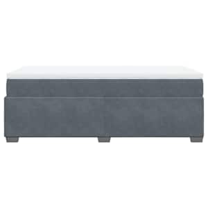 Box spring postel s matrací tmavě šedá 90x190 cm samet - obrázek 8