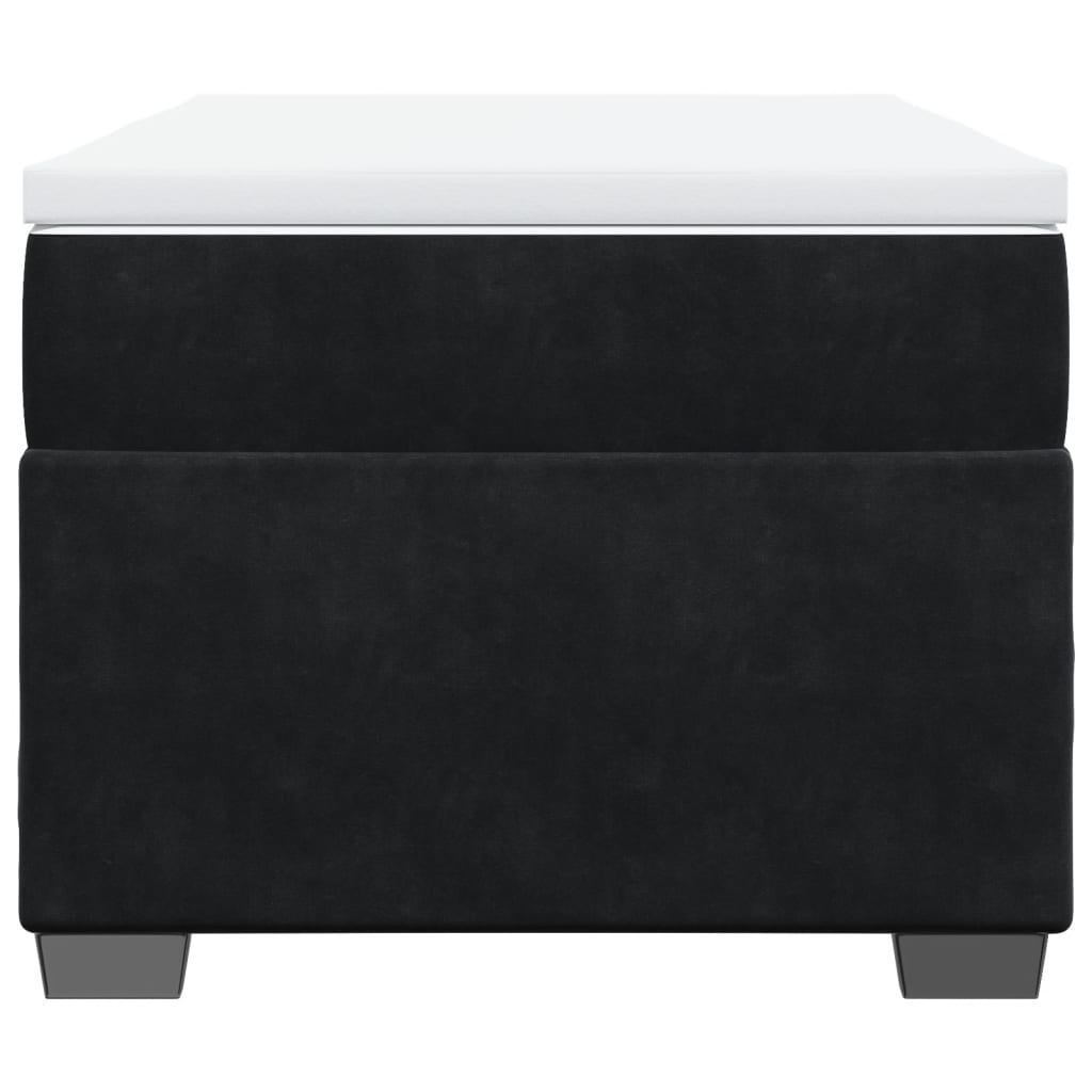 vidaXL Boxspring met matras fluweel zwart 90x190 cm, foto 4