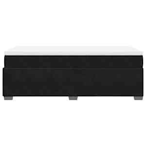 Box spring postel s matrací černá 90x190 cm samet - obrázek 8
