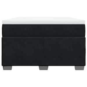 Box spring postel s matrací černá 120 x 190 cm samet - obrázek 4