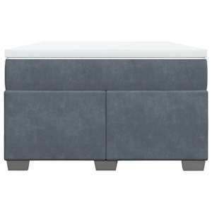 Box spring postel s matrací tmavě šedá 120 x 200 cm samet - obrázek 4