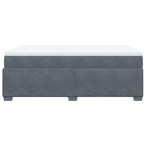 Box spring postel s matrací tmavě šedá 120 x 200 cm samet - obrázek 8