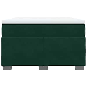 Box spring postel s matrací tmavě zelená 120 x 200 cm samet - obrázek 4