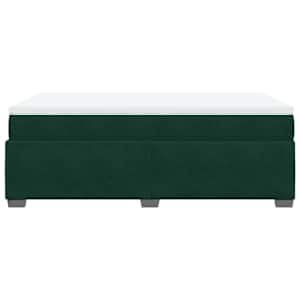 Box spring postel s matrací tmavě zelená 120 x 200 cm samet - obrázek 8