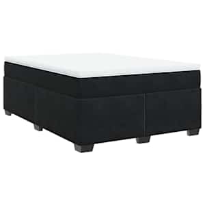 Box spring postel s matrací černá 140x200 cm samet - obrázek 9