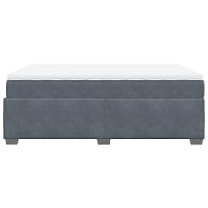 Box spring postel s matrací tmavě šedá 160x200 cm samet - obrázek 8