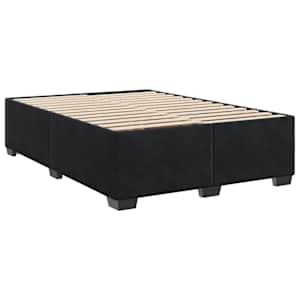 Box spring postel s matrací černá 160x200 cm samet - obrázek 5