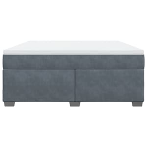 Box spring postel s matrací tmavě šedá 180x200 cm samet - obrázek 4