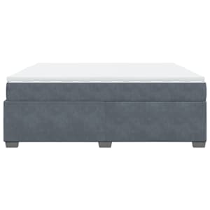 Box spring postel s matrací tmavě šedá 180x200 cm samet - obrázek 8